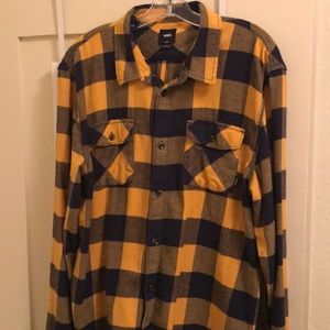 Vans blue and yellow flannel